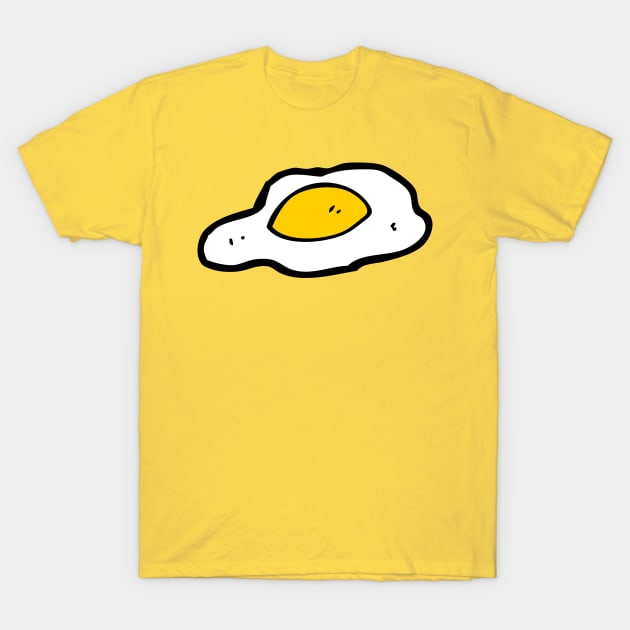 Bright Sunny Side Up Egg Illustration T-Shirt by InkyArt